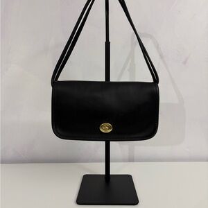 Vintage Coach Black NYC Dinky Penny Pocket Bag